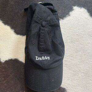 Black 'Daddy' Embroidered Cap